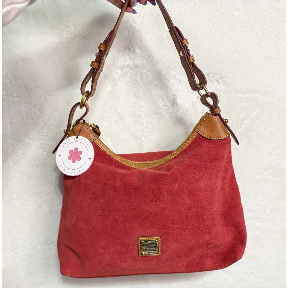 NWOT DOONEY & BOURKE Wine Red Suede Hobo Shoulder bag